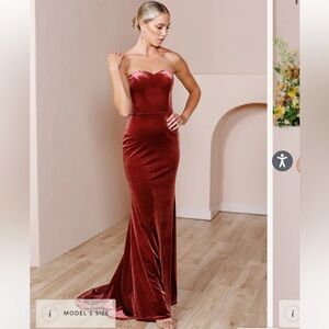 Revelry size 4 RUST revelry dress